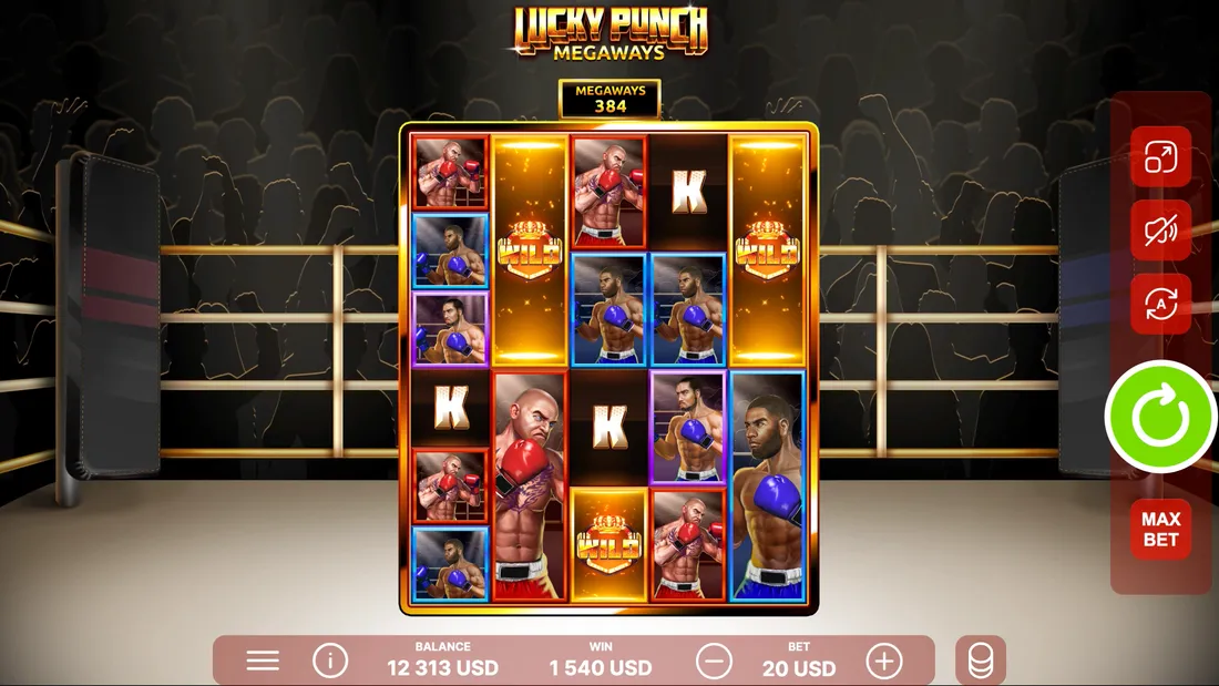 Lucky Punch Megaways官方遊戲畫面